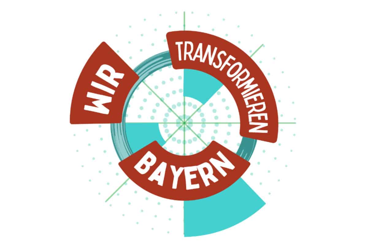 Logo des Bündnisses "Wir transformieren Bayern"
